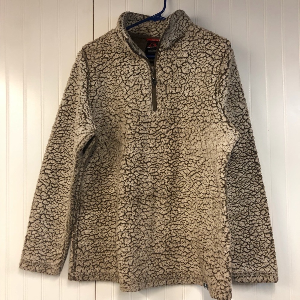 Gerry Brown Sherpa Fleece Quarter Zip XL Pullover